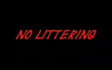 No Littering